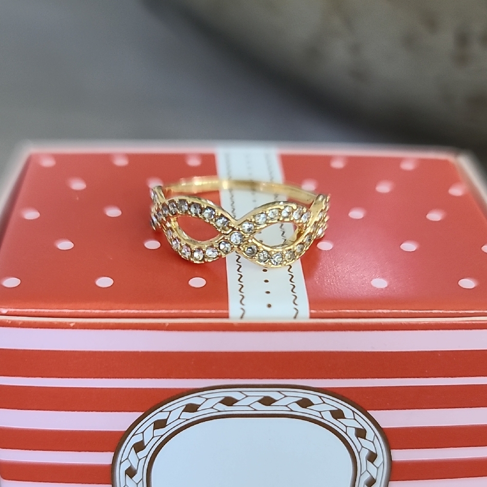 Stella & Dot Gold Eternal Band Ring, Size 7